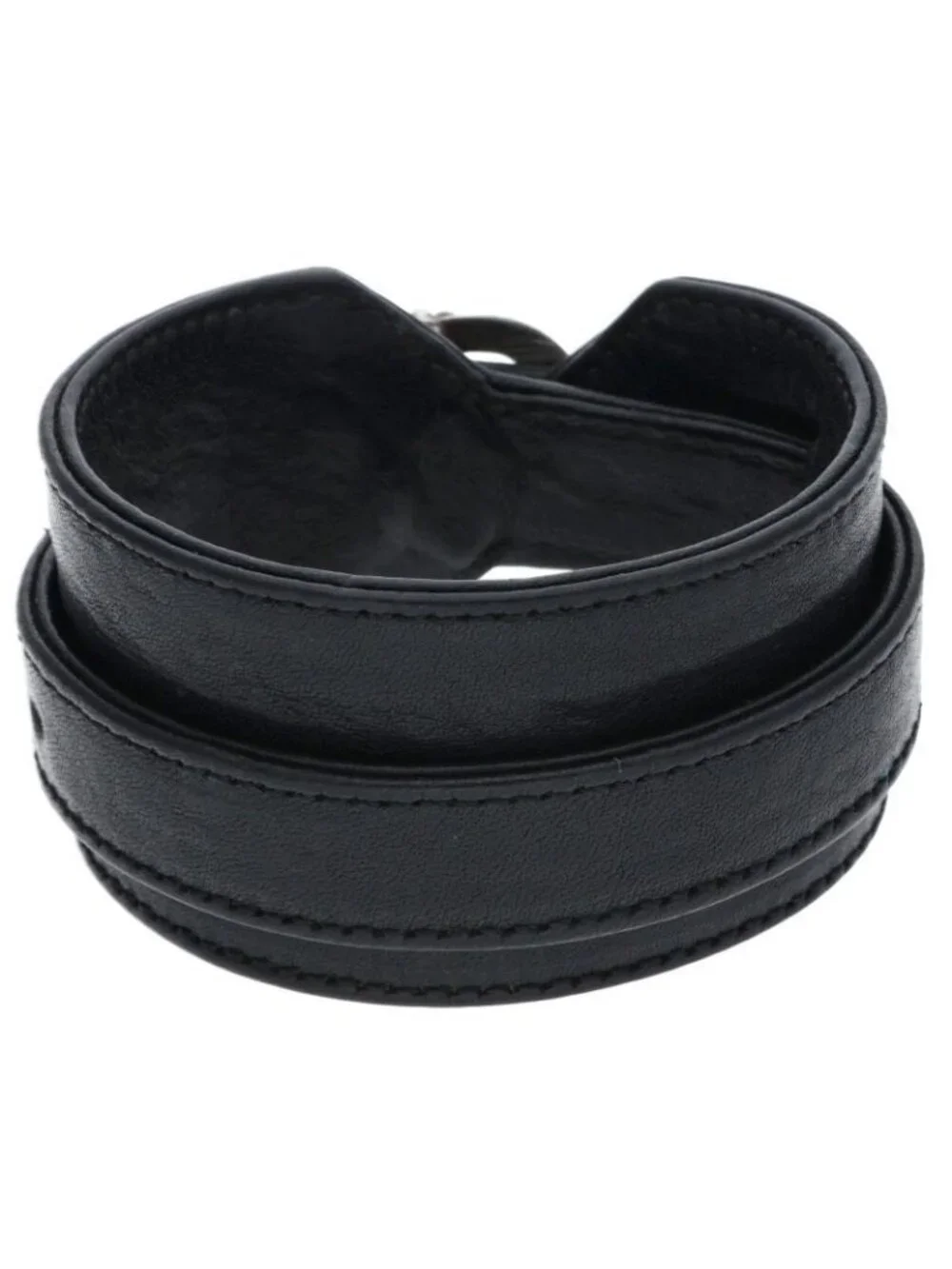 Chrome Hearts RR Tiny Buckle Rock'n'roll Leather Bracelet